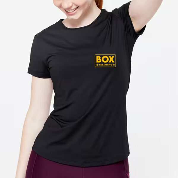 POLERA FITNESS MUJER NEGRO